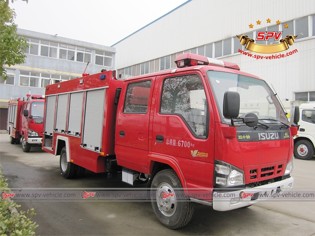 Right front view of Fire Apparatus ISUZU